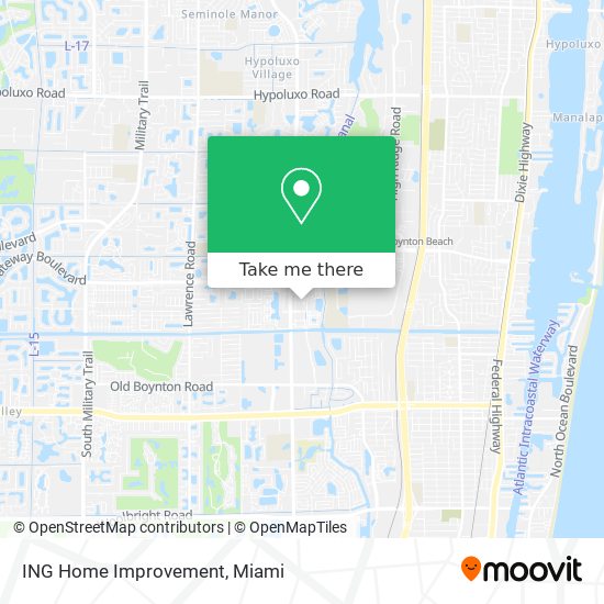 Mapa de ING Home Improvement