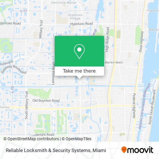 Mapa de Reliable Locksmith & Security Systems