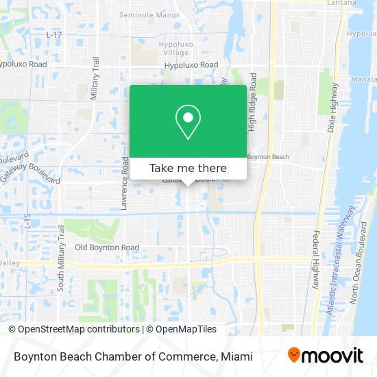 Mapa de Boynton Beach Chamber of Commerce