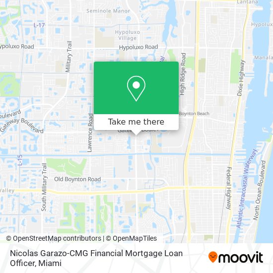 Mapa de Nicolas Garazo-CMG Financial Mortgage Loan Officer