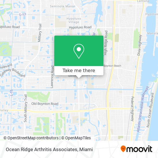 Ocean Ridge Arthritis Associates map