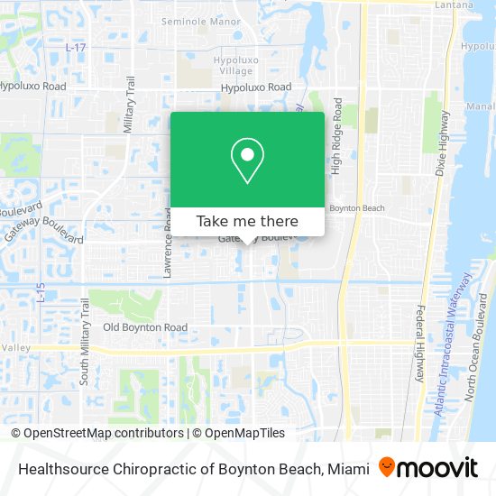 Mapa de Healthsource Chiropractic of Boynton Beach