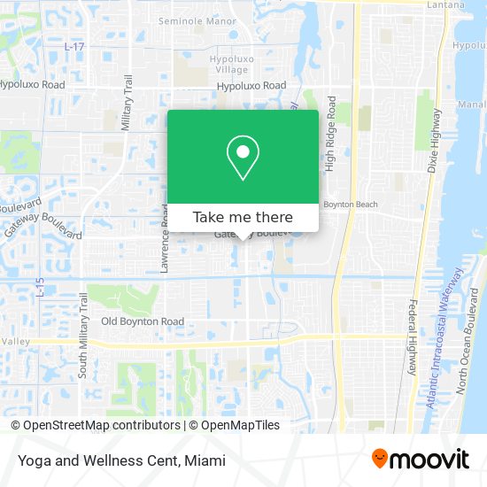 Mapa de Yoga and Wellness Cent