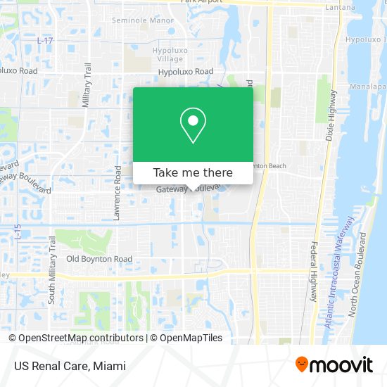 Mapa de US Renal Care