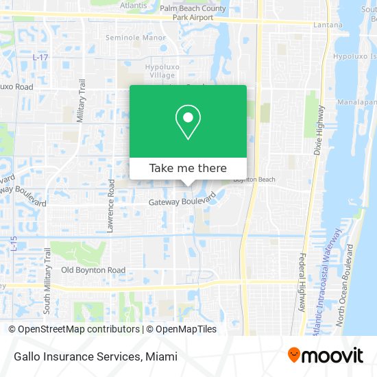Gallo Insurance Services map