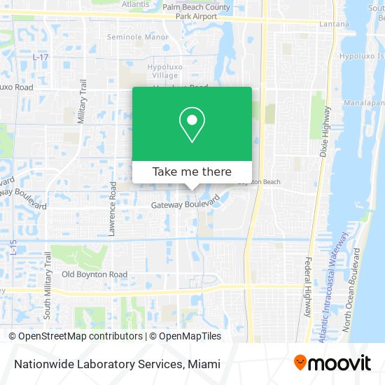 Nationwide Laboratory Services map