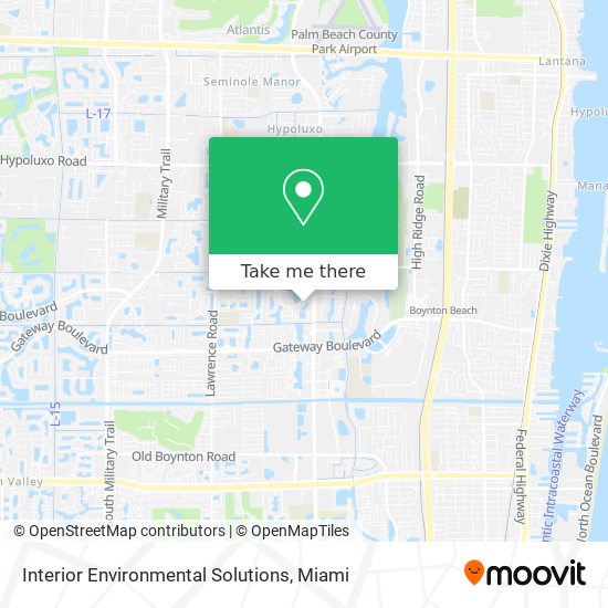 Interior Environmental Solutions map