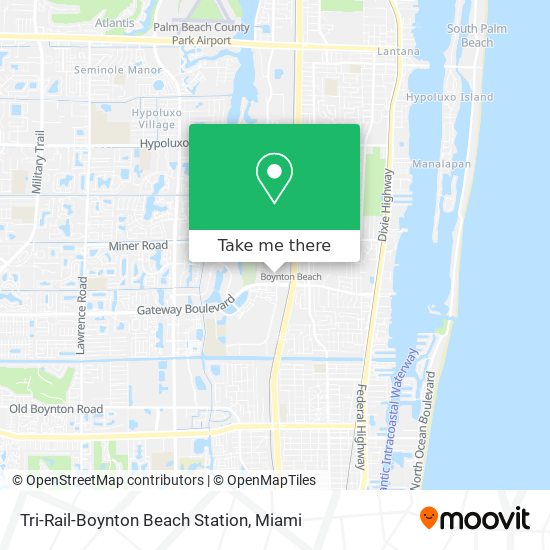 Tri-Rail-Boynton Beach Station map