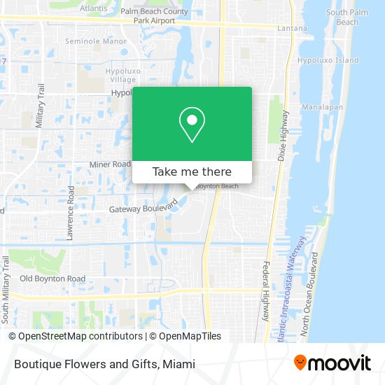 Boutique Flowers and Gifts map