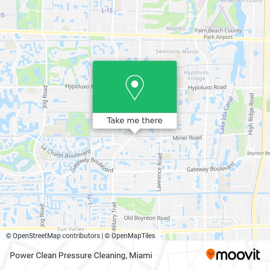 Mapa de Power Clean Pressure Cleaning