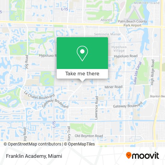 Mapa de Franklin Academy