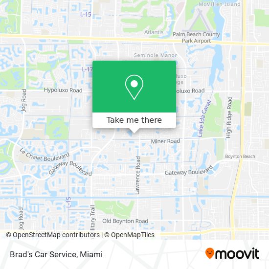 Mapa de Brad's Car Service