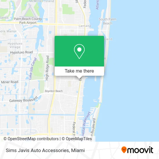 Sims Javis Auto Accessories map