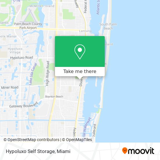 Mapa de Hypoluxo Self Storage