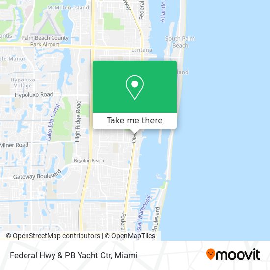 Mapa de Federal Hwy & PB Yacht Ctr