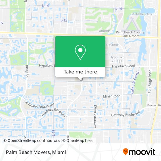 Palm Beach Movers map