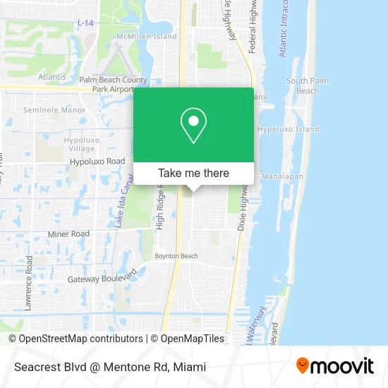 Seacrest Blvd @ Mentone Rd map
