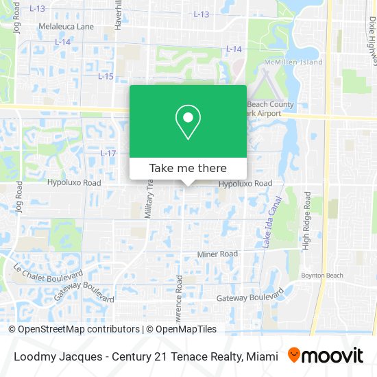 Loodmy Jacques - Century 21 Tenace Realty map