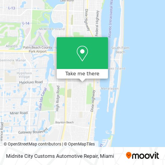 Mapa de Midnite City Customs Automotive Repair