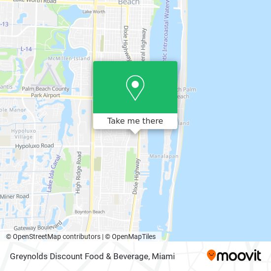 Mapa de Greynolds Discount Food & Beverage