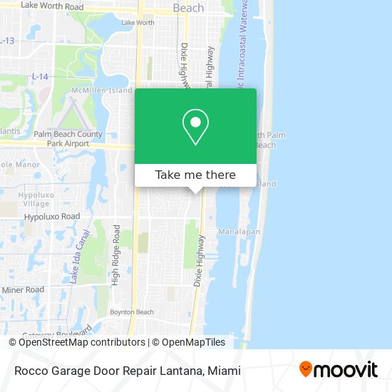 Mapa de Rocco Garage Door Repair Lantana