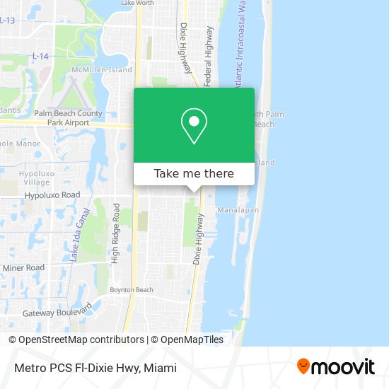 Metro PCS Fl-Dixie Hwy map