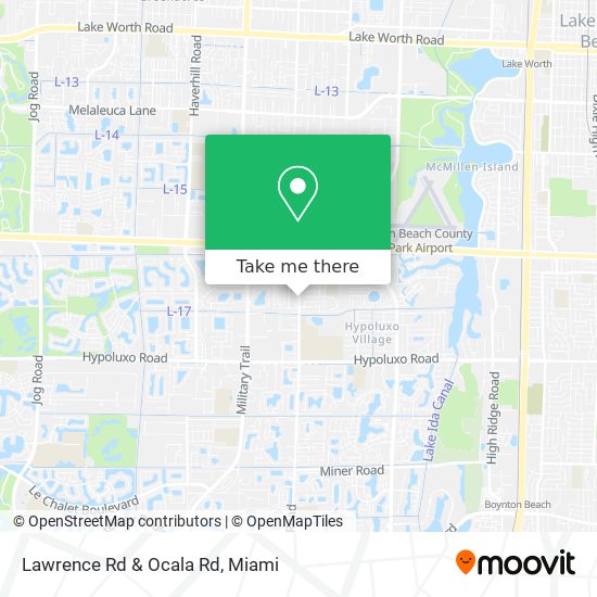 Lawrence Rd & Ocala Rd map