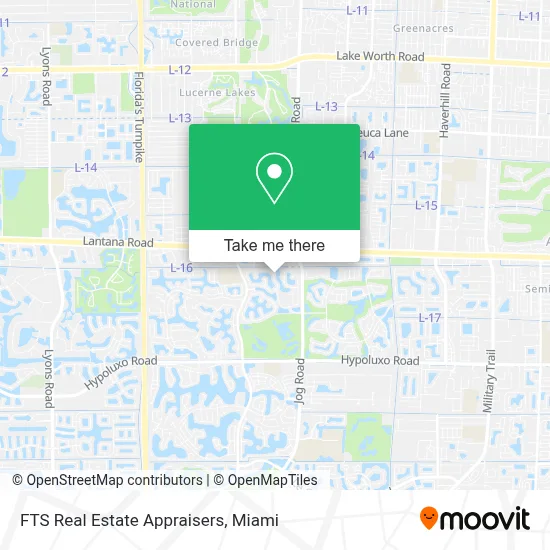 FTS Real Estate Appraisers map
