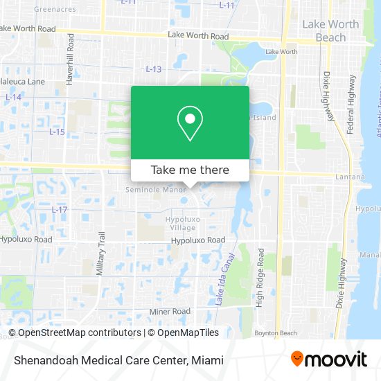 Shenandoah Medical Care Center map
