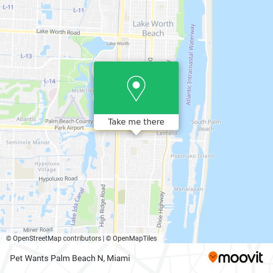 Mapa de Pet Wants Palm Beach N