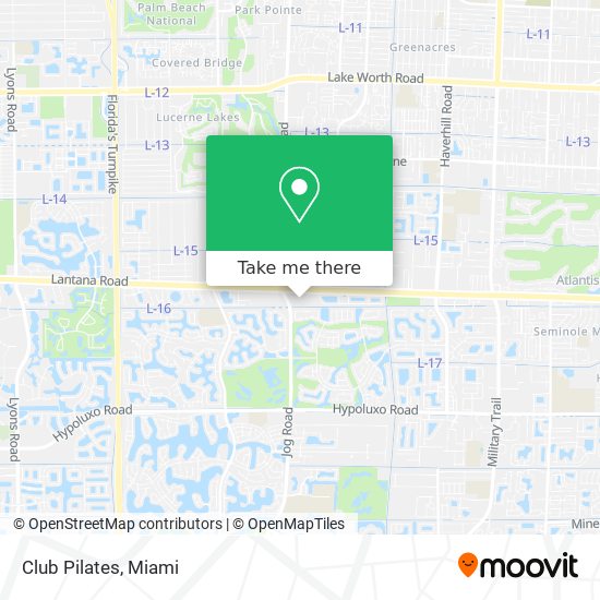 Club Pilates map