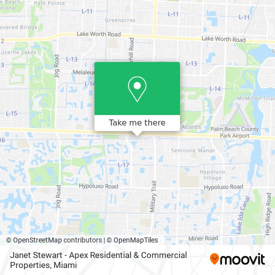 Janet Stewart - Apex Residential & Commercial Properties map