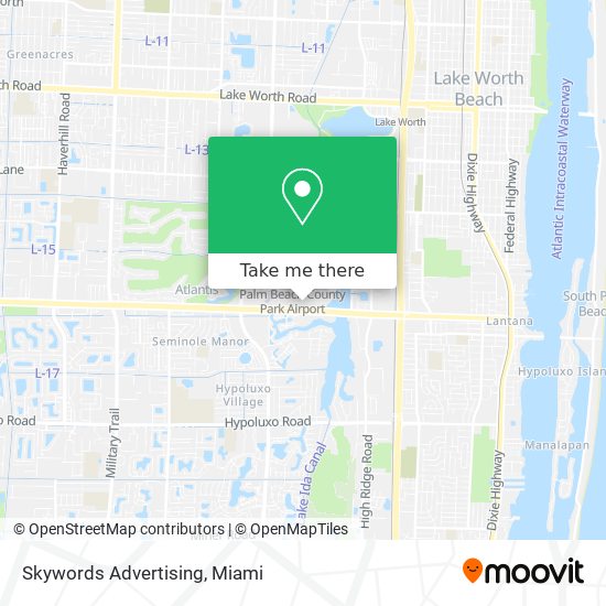 Skywords Advertising map