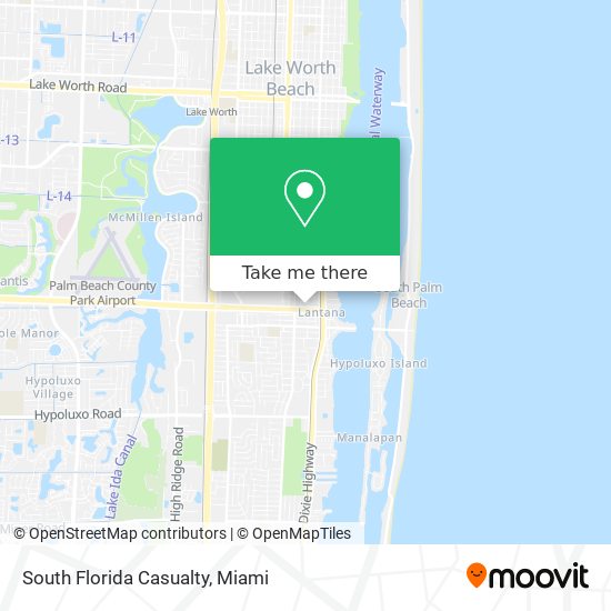 South Florida Casualty map