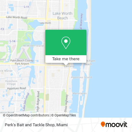 Mapa de Perk's Bait and Tackle Shop