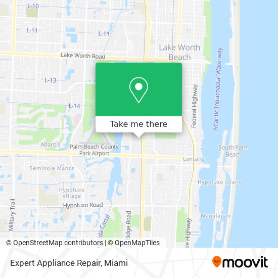 Mapa de Expert Appliance Repair