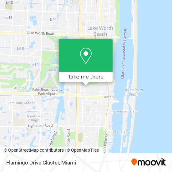 Flamingo Drive Cluster map