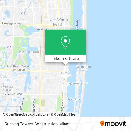 Running Towers Construction map