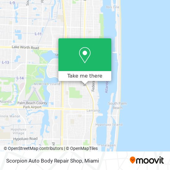 Scorpion Auto Body Repair Shop map