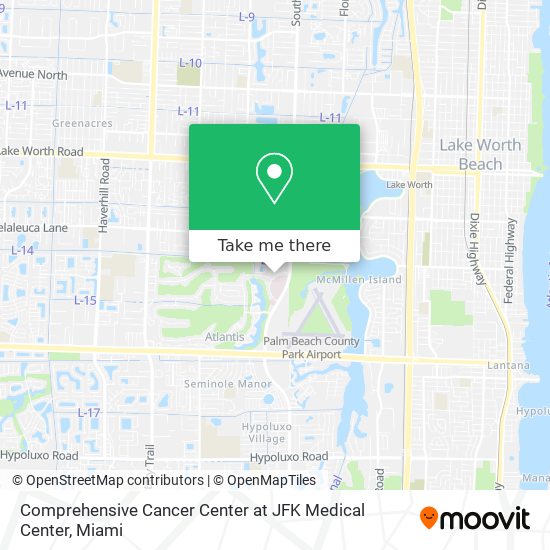 Comprehensive Cancer Center at JFK Medical Center map