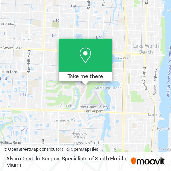 Alvaro Castillo-Surgical Specialists of South Florida map