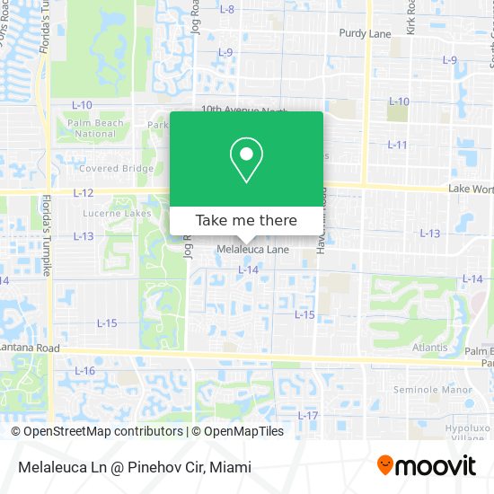 Melaleuca Ln @ Pinehov Cir map