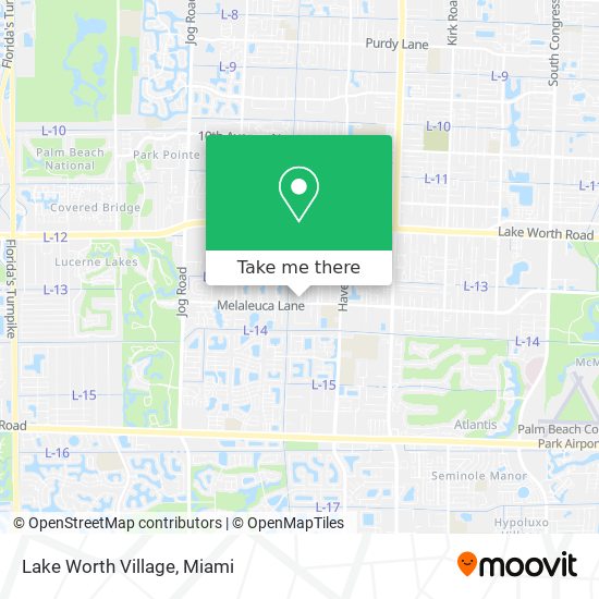 Mapa de Lake Worth Village