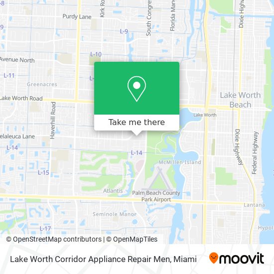 Mapa de Lake Worth Corridor Appliance Repair Men