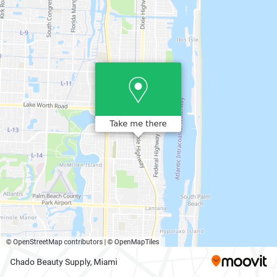 Chado Beauty Supply map