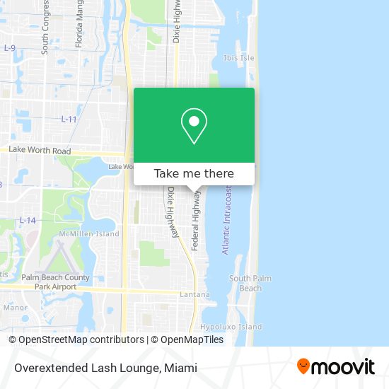 Mapa de Overextended Lash Lounge