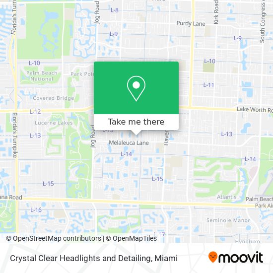 Crystal Clear Headlights and Detailing map