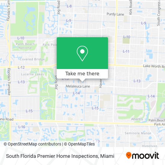 South Florida Premier Home Inspections map