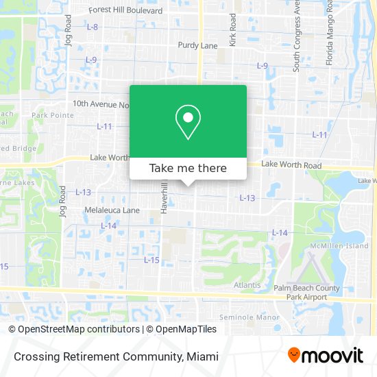 Crossing Retirement Community map