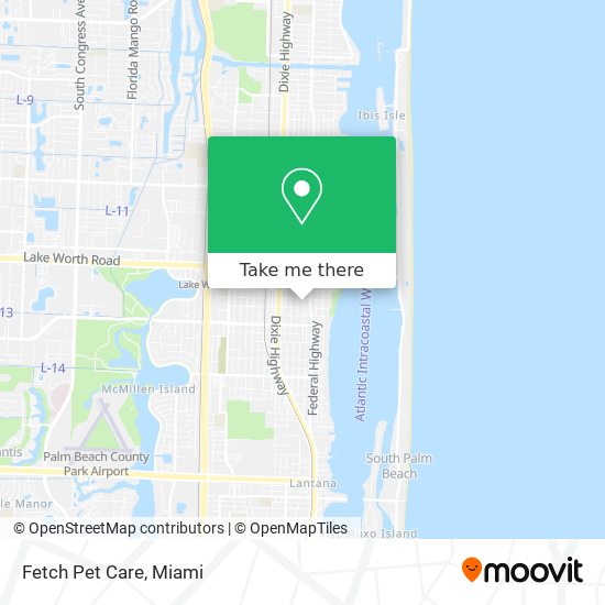 Mapa de Fetch Pet Care